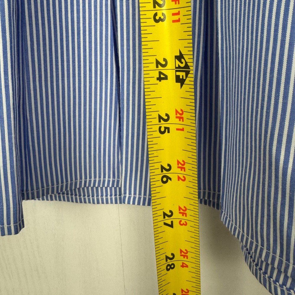 Jennifer Grace Women Striped Embroidered Long Bell Sleeve Blouse Top Size XL - Picture 11 of 15